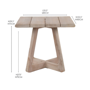 Tables à manger en teck massif avec un design minimaliste moderne, écologiques et durables pour la maison ou l'hôtel - Product Image 6