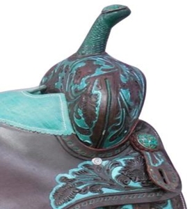 OEM Customized Western Horse Saddle Tack Set New Design with Genuine Leather Seat Tree Custom Style Color <b>Drum</b> Suede Fiber - Product Image 3