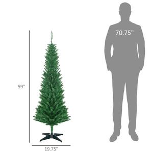 Albero di Natale Artificiale Realistico Innevato da 1,5 m - 300 cm, in PVC di Alta Qualità, Pieghevole per Decorazioni Domestiche ed Esterne - Product Image 2