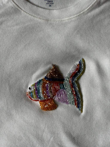 Top femme brodé de perles pour la collection été, style bohème, broderie de perles fines, débardeur femme - Product Image 3