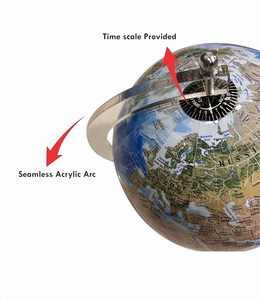 Globo terráqueo de escritorio elegante y de primera calidad con soporte, perfecto para el aprendizaje de los niños, el estudio de los estudiantes y la decoración del hogar. - Product Image 4