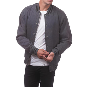 Chaqueta de Béisbol de Diseño Único y Alta Calidad para Hombre, Cierre de Botones, Corte Regular, Chaqueta Varsity en Color Sólido - Product Image 2