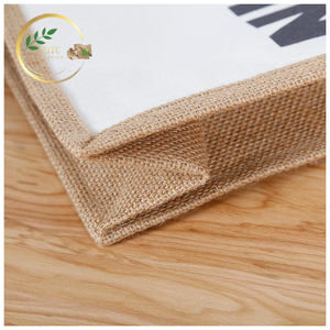 Foldable Jute Canvas Shopping Bag with Eco-Friendly Materials and Lightweight Design - Product Image 2