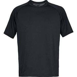 Camiseta de Algodón de Manga Corta Azul Marino para Hombre con Bolsillo en el Pecho, Corte Regular, Estilo Casual, Cuello Redondo, Color Sólido - Product Image 3