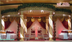 Mandap Mandap คริสตัลแต่งงานแบบดั้งเดิมของชาวฮินดู,Mandap คริสตัลไฟสำหรับงานแต่งงานอินเดีย - Product Image 3