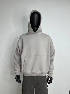Sudadera con Capucha Personalizada con Logotipo, Estilo Urbano, Felpa Francesa de 600 g/m², 100% Algodón, Corte Holgado, Lavado Ácido, para Hombre - Product Image 2