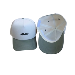 Casquette de baseball structurée à 5 panneaux bicolore, avec logo brodé personnalisé et fermeture arrière ajustable, vente en gros directe usine, Vietnam - Product Image 5
