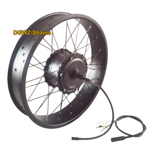 Moteur à rayons arrière pour vélo électrique, VTT à pneus larges 20 pouces, 48V 52V 500W 750W 1000W, sans balais et à engrenages, pour neige - Product Image 1