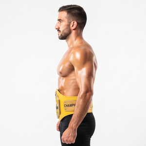 Ceinture de champion personnalisée en cuir véritable, épaisseur 3 cm, confortable, taille haute, unisexe, équipement d'arts martiaux MMA/Jiu-Jitsu - Product Image 4