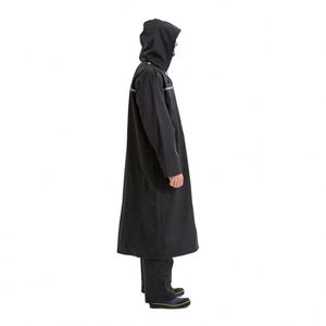 Poncho de pluie unisexe à capuche longue orange, imperméable, avec bande réfléchissante, veste pull pour adultes, utilisation en extérieur - Product Image 6