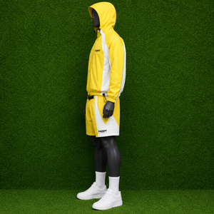 Custom Wholesale Hooded Windbreaker Jacket and <b>Shorts</b> Nylon Tracksuit Sportswear Set for <b>Men</b> - Product Image 4