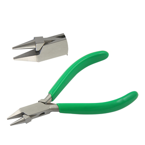Round & Flat Nose Plier 130mm Smooth Jaws With Spring & PVC Handles Joint Box Jewelry Making DIY Crafts <b>Wire</b> holding Pliers - Product Image 1
