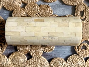 Boîte à bijoux artisanale en os de chameau naturel, incrustation vintage en mosaïque d'os de chameau – Design bombé de style moghol - Product Image 4