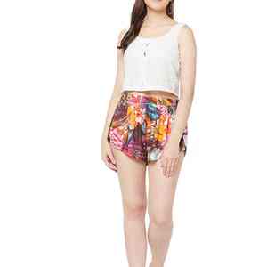 Pantalones Cortos Deportivos Profesionales para Gimnasio, de Cintura Alta, Ajustados, Transpirables, de Tela Elástica, Sublimados, Casuales para Mujer - Product Image 3