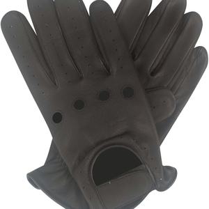 Gants de conduite personnalisés de haute qualité pour femmes et hommes, en cuir de chèvre, à doigts entiers - Product Image 3