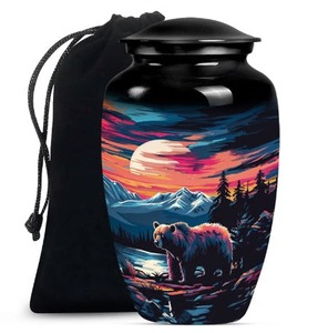 Urna con forma de oso para cenizas, urna de cremación para mujeres y hombres, urna conmemorativa para cenizas humanas, recuerdo decorativo, tributo. - Product Image 1