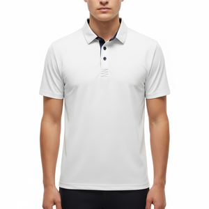 Polo en coton pour homme 210 GSM, décontracté, respirant, séchage rapide, anti-plis, usage quotidien, service OEM/ODM - Product Image 2