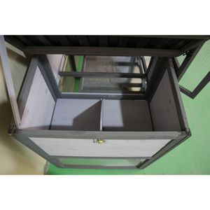 Pollaio Grande da 79 Pollici con Tetto Apribile in Asfalto Resistente alle Intemperie, Gabbia Esterna in Legno per Animali con Posatoi Migliorati e Nido - Product Image 2