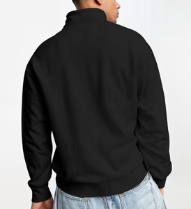 เสื้อสเวตเชิ้ตผู้ชายแบบซิป 1/4  ผ้าเฟรนช์เทอร์รี่เนื้อหนัก 380 GSM คุณภาพสูง ผลิตตามแบบ OEM  ออกแบบโลโก้ตามสั่ง  ขนาดตามสั่ง  ผ้าฝ้าย 100%  ทรงโอเวอร์ไซส์ - Product Image 6