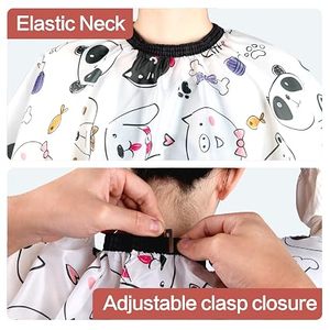 Capa de Peluquería Tactus Industries con Estampado de Dibujos Animados, Cintura Ajustable, Material de Nailon/Poliéster Resistente al Agua para Niños y Barberos - Product Image 4