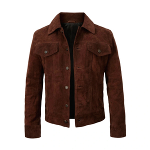 Men Signatures Premium Leather Suede <b>Jacket</b> Crafted For The Modern Man Bold Leather Suede <b>Jacket</b> For Men - Product Image 2