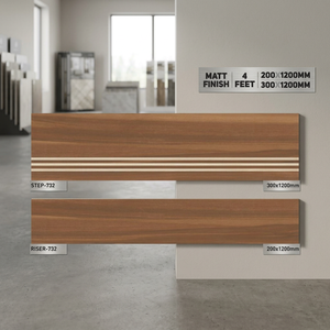 กระเบื้องขั้นบันได GVT ขนาด 1200x300 มม. และ 1200x200 มม. - แผ่นปูพื้นกันลื่นสำหรับงานภายนอกและภายในอาคาร ขายส่ง - Product Image 5