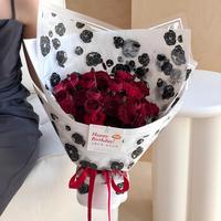 Bunga Kertas Floral Tahan Air Gaya Korea untuk Pembungkus Desain Berlapis Pulp Virgin