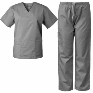 Wholesale Unisex Medical <b>Scrub</b> Set Short Sleeve Easy-Move Hospital Uniform Breathable Workwear for Men & Women - Product Image 4