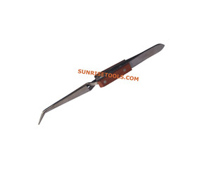 Pince à souder incurvée irrégulière en acier SUNTOOLS/STIPL modèle 585 pour la fabrication de bijoux - Product Image 2