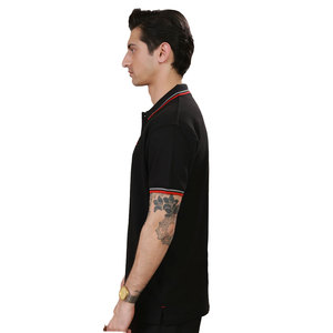 เสื้อโปโลผู้ชายทรงมาตรฐานพรีเมียม ดีไซน์เรียบง่าย สวมใส่สบาย ระบายอากาศได้ดี เหมาะสำหรับใส่ลำลองหรือเป็นชุดยูนิฟอร์ม - Product Image 3