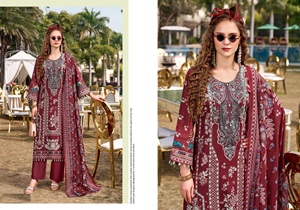 Salwar Kameez de Algodón Puro para Mujer, Estampados Digitales Exclusivos, Bordado Pesado, Estilo Moderno, Corte Regular, para Bodas y Ocasiones Especiales - Product Image 3