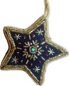 2026Latest Handcrafted Seed Beaded <b>Star</b> Christmas Ornament For Festive DIY Decor Artistic Holiday Luxury Christmas <b>Hanging</b> Decor - Product Image 6