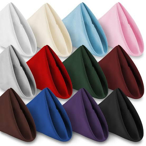 Serviettes de table en tissu de lin 100% coton, qualité supérieure, dernier design, vente en gros, couleur personnalisée, taille 27x27 pouces, style classique, uni - Product Image 3