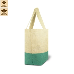 Laminated Jute Beach Tote Bag for Fashion Beach Holiday Shopping Custom Branding Bulk Order OEM Private Label Exporter Reusable - Product Image 1
