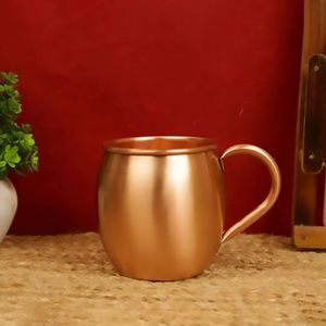 Copper cocktail cup set for elegant restaurant <b>table</b> drinks hammered finish metal cups durable reusable premium bar mugs - Product Image 1