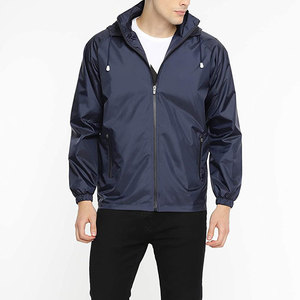 OEM Custom Outdoor Windbreaker Hooded <b>Jacket</b> Men's Solid Color Windproof Front <b>Zip</b>-<b>Up</b> Outdoor Camping Nylon Windbreaker <b>Jacket</b> - Product Image 4