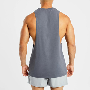 Nouveautés OEM – Débardeur de sport 100 % coton pour homme – Gilet athlétique sans manches pour l'entraînement et la course à pied - Product Image 4