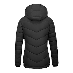 Chaqueta Acolchada para Mujer, Tallas Grandes, Color Sólido, Impermeable, Reversible, con Exterior de Seda, Personalizable, en Oferta - Product Image 2