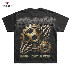 Camiseta de Moda Urbana Personalizada, Camiseta de Algodón con Lavado Ácido, Estampado en Serigrafía, Manga Corta, Camisetas para Hombre - Product Image 5