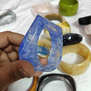 Vintage Resin Cuff Bracelets Unisex Multicolor Marbled Pattern Acrylic Lucite <b>Bangles</b> Fashion Jewelry - Product Image 2