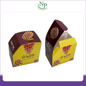 Cajas de papel ITC rectangulares, ecológicas y desechables para servir gofres dobles, del fabricante de origen de la India. - Product Image 4