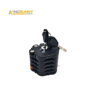 Accessoires pour vélos électriques, cadenas à chaîne en acier avec clé pour VTT, antivol, câble <span class=keywords><strong>de</strong></span> verrouillage pliable, pièces détachées - Product Image 1
