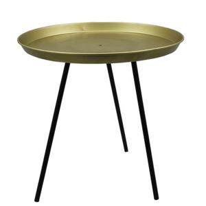 Venta al por mayor de lujo de hierro mesa redonda con chapado en latón diseño moderno plegable característica de gran tamaño muebles de decoración del hogar - Product Image 1