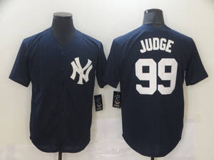 Maillot de baseball New York pour homme, bleu marine, polyester respirant, vêtements de sport pour adultes, col en V, design boutonné - Product Image 2