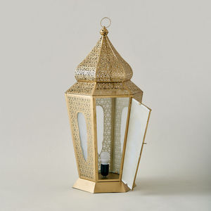 2026 Latest Wholesale Gold <b>Moroccan</b> Metal Candle Holder Lantern with Acrylic Windows for Home <b>Decorations</b> - Product Image 6