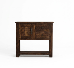 <b>Rustic</b> Solid Mango Wood Eco-Friendly Durable Console <b>Table</b> Vintage Mid Century Sideboard & Victorian Style Buffet - Product Image 1