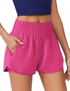 Shorts de Cintura Alta Elástica para Mujer, de Secado Rápido, en Spandex/Poliéster, con Logotipo Personalizado en la Cintura, Estilo Moto y Biker, Diseño Liso - Product Image 5