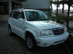 แผ่นบังแดดหน้าต่าง HIC วัสดุ PMMA สีรมควัน ติดตั้งได้ 100% ด้วยเทปกาว 3M สำหรับ SUZUKI Grand Vitara ปี 1999-2005 - Product Image 1
