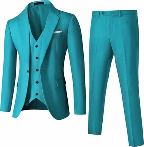 Breathable Pakistan Customized Men Skinny 3-Piece <b>Set</b> Formal Slim Fit Tuxedo Suit Wedding <b>Blazers</b> High Quality Worsted Fabric - Product Image 2