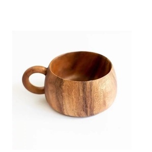Mug à café en bois massif, fait main, tasse en bois naturel, design rustique, mug écologique pour un usage quotidien - Product Image 1